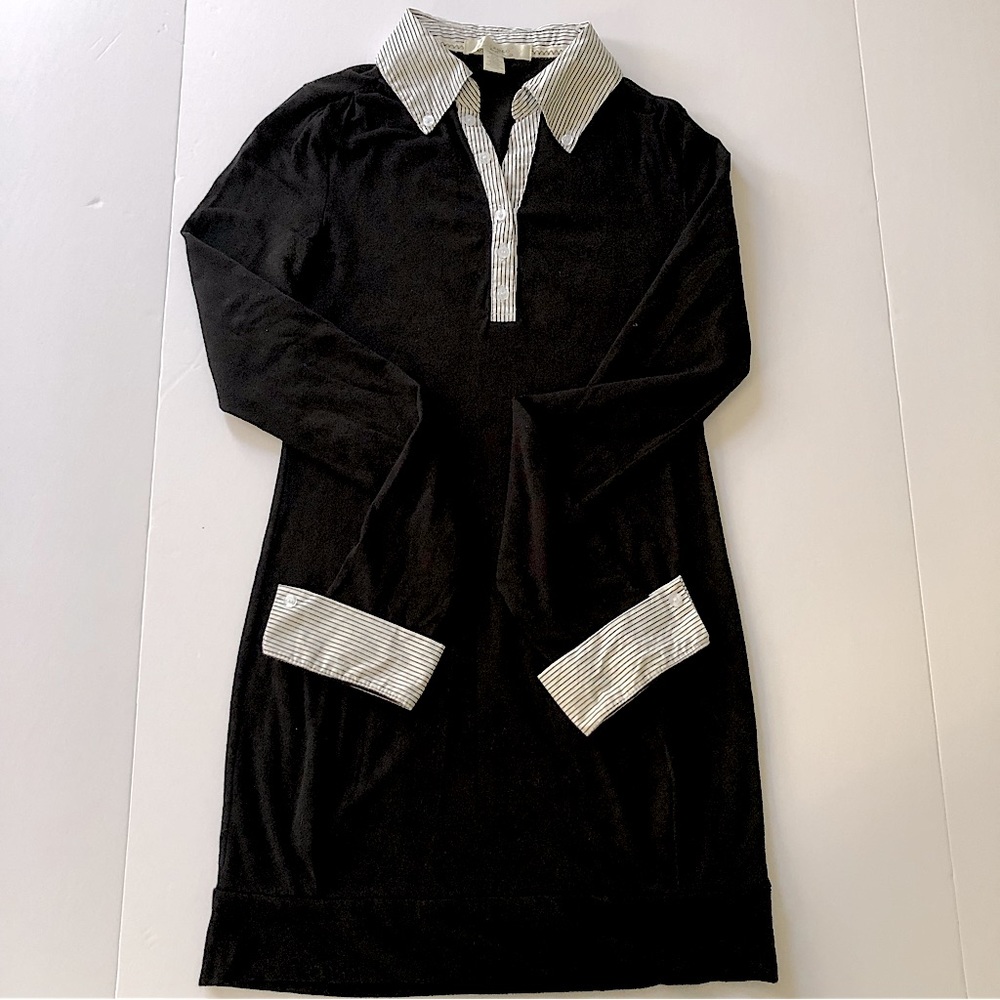 Black Tunic with pinstriped collar and cuffs, Wednesday Adams